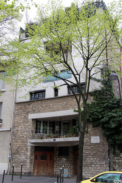 House for writer Tristan Tzara (1926) by Adolf Loos on Montmartre. Paris, France.