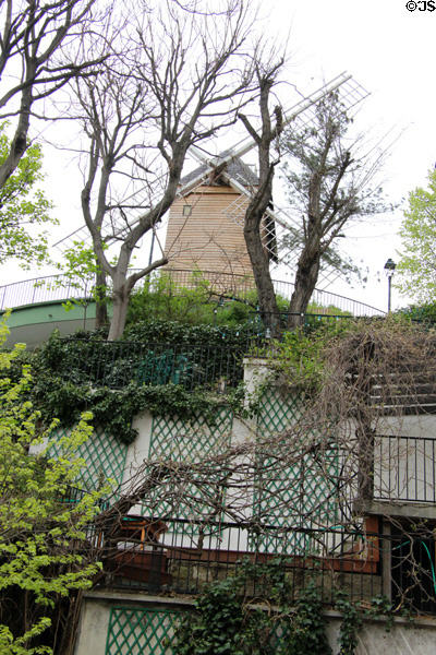 Moulin de la Galette atop Montmartre. Paris, France.