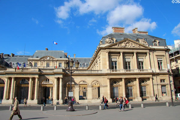 Conseil d'État courtyard of Palais Royale. Paris, France.