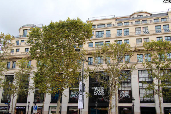 Galeries Lafayette store on Champs Elysees. Paris, France.