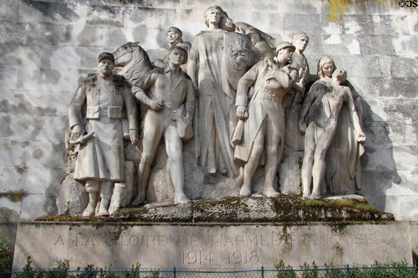 Monument to Glory of French Army (1914-1918) by Paul Landowski on Place du Trocadéro. Paris, France.