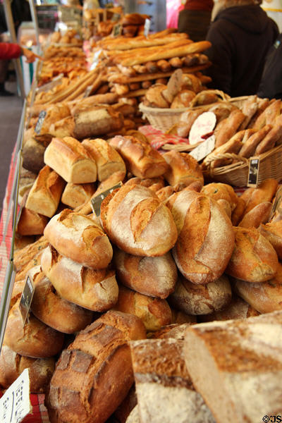 Bread bakery in Paris. Paris, France.