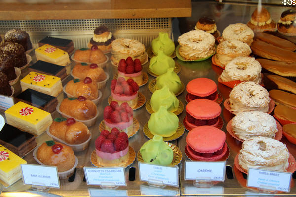 Pastry works of art. Paris, France.