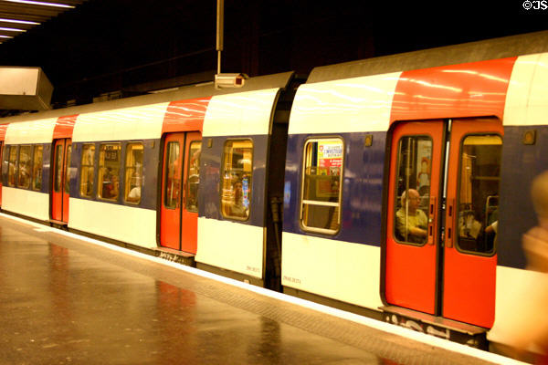 RER (regional express) train. Paris, France.