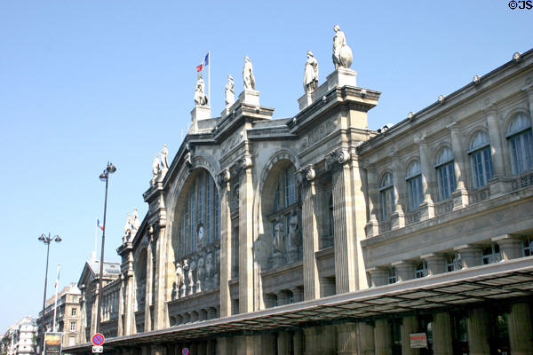 Gare du Nord (1891 with expansion 1930-60). Paris, France. Architect: Jacques Ignace Hittorff.