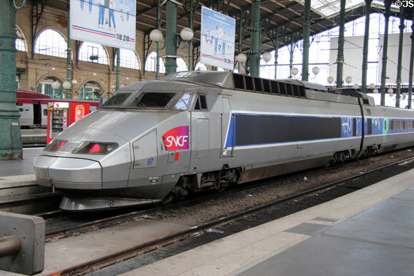 TGV train at Gare du Nord. Paris, France.
