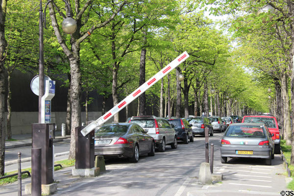 Subscription street parking in Paris. Paris, France.