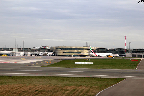 Passenger terminal at Charles-de-Gaulle Airport. Paris, France.