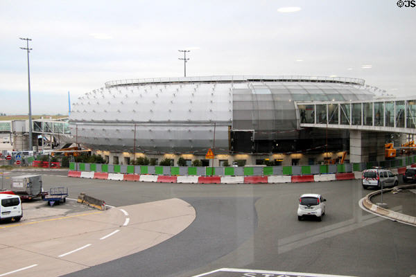 Round terminal at Charles-de-Gaulle Airport. Paris, France.