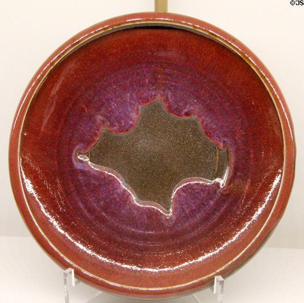 Enamelled plate (c1887-94) from France at Museum of Decorative Arts. Paris, France.