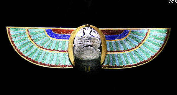 Scarab brooch (c1870) by House of Castellani of Italy at Museum of Decorative Arts. Paris, France.