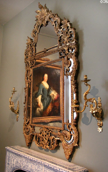 Mirror (c1700-10) by Manuf. royale de Saint-Gobain of Paris at Museum of Decorative Arts. Paris, France.