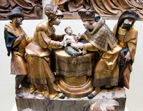 Circumcision carving (c1520-30) from Anvers at Cluny Museum. Paris, France.