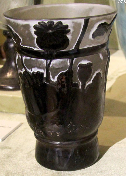 "Neque dolor erit ultra" glass goblet (1894) by Émile Gallé at Petit Palace Museum. Paris, France.