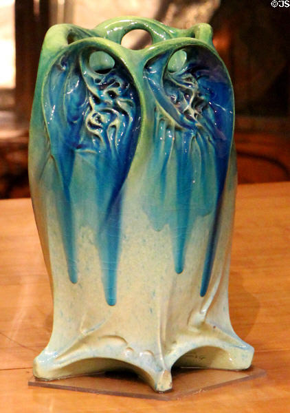 Ceramic vase (c1898-9) by Hector Guimard & Edmond Lachenal at Petit Palace Museums. Paris, France.