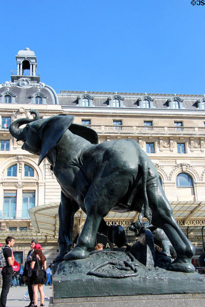 Elephant sculpture at Musée d'Orsay. Paris, France.
