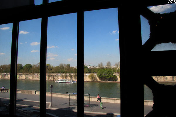 View of Seine from Musée d'Orsay. Paris, France.