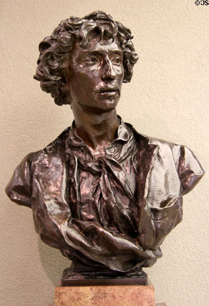 Bronze bust of Charles Garnier, architect (1869) by Jean-Baptiste Carpeaux at Musée d'Orsay. Paris, France.