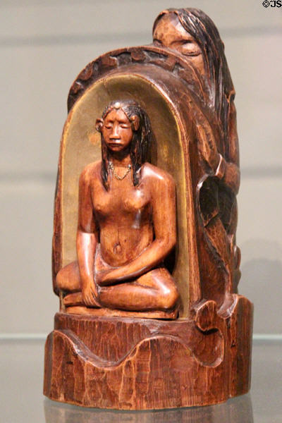 Polynesian wood carving (c1901) by Paul Gauguin at Musée d'Orsay. Paris, France.