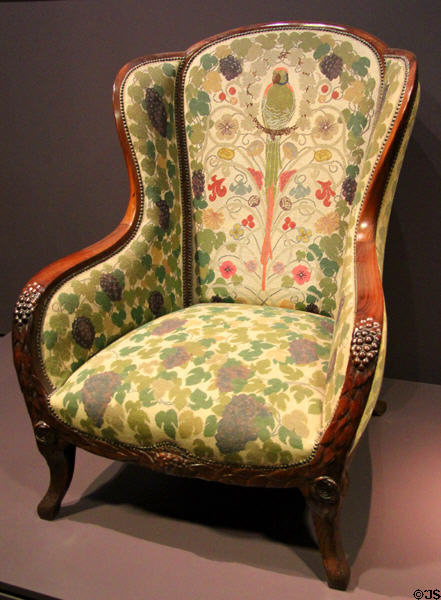 Armchair (1912-3) by Adrien Karbowsky at Musée d'Orsay. Paris, France.