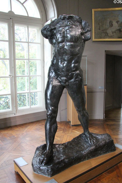 The Walking Man bronze sculpture (before 1900) by Auguste Rodin at Rodin Museum. Paris, France.