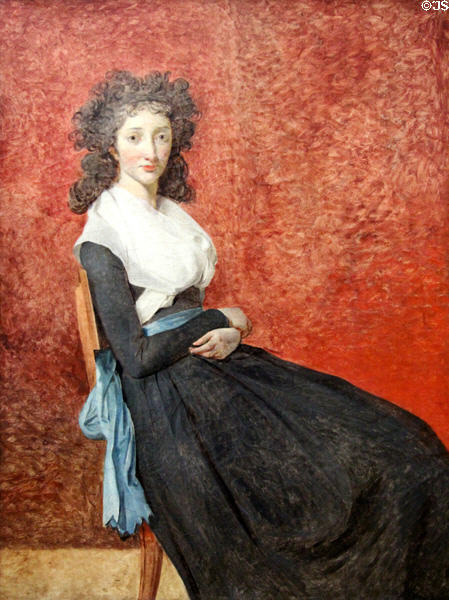 Madame Trudaine painting (1791-2) by Jacques-Louis David at Louvre Museum. Paris, France.