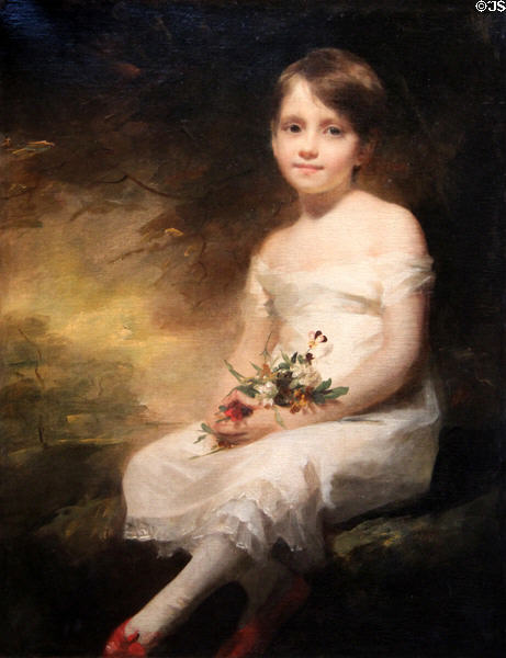 Innocence, portrait of Nancy Graham by Sir Henry Raeburn at Louvre Museum. Paris, France.