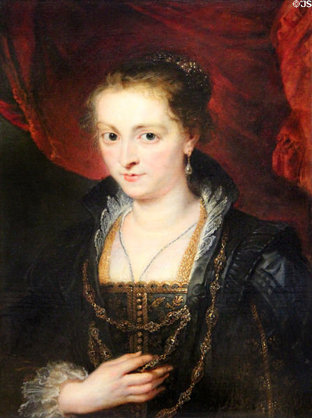 Portrait of a Woman (1620-5) by Peter Paul Rubens of Antwerp at Louvre Museum. Paris, France.