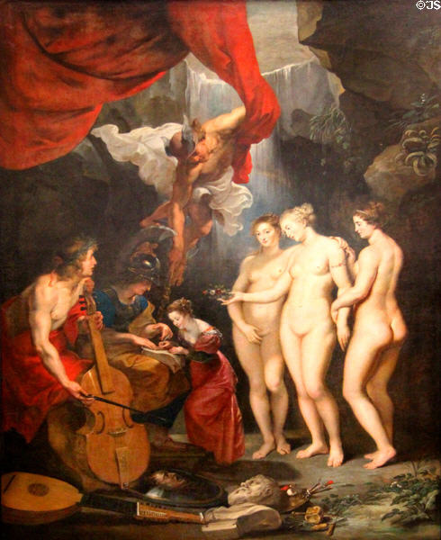 3. Education of the Princess from Marie de' Medici Cycle (1622-5) by Peter Paul Rubens at Louvre Museum. Paris, France.