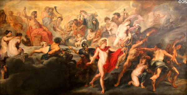 12. Council of the Gods from Marie de' Medici Cycle (1622-5) by Peter Paul Rubens at Louvre Museum. Paris, France.