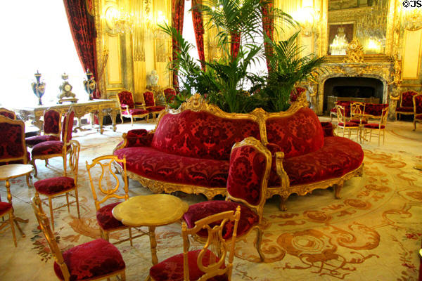 Grand Salon from apartments of Napoleon III at Louvre Museum. Paris, France.