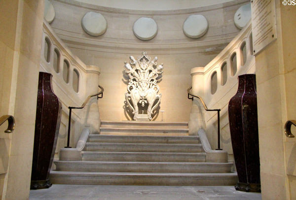 Entry staircase at Sèvres National Ceramic Museum. Paris, France.