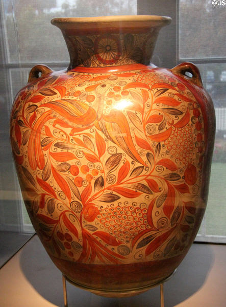 Terra Cotta jar (17thC) from Tonala, Mexico at Sèvres National Ceramic Museum. Paris, France.