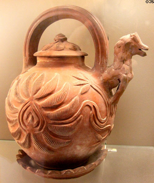 Ceramic teapot (c1840) from Haiti at Sèvres National Ceramic Museum. Paris, France.
