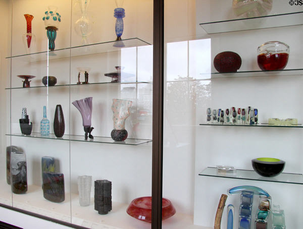 Glass collection at Sèvres National Ceramic Museum. Paris, France.