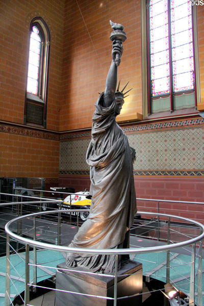 Lady Liberty Enlightening the World (aka Statue of Liberty) (1875) by Frédéric Auguste Bartholdi at Arts et Metiers Museum. Paris, France.