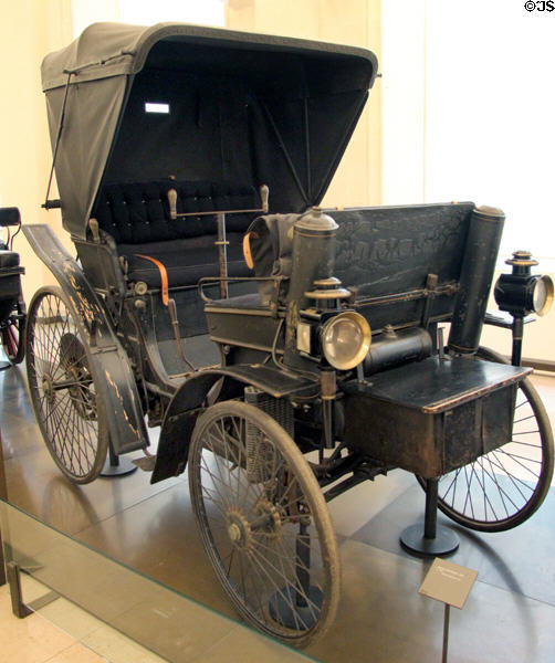 Peugeot Quadricycle (1893) at Arts et Metiers Museum. Paris, France.