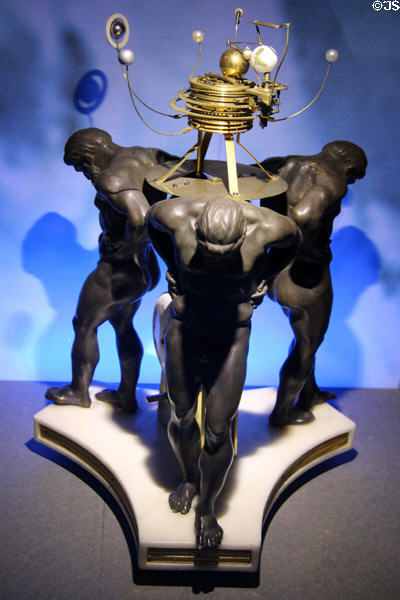Clockwork planetary model (18thC) at Arts et Metiers Museum. Paris, France.