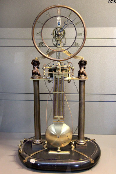 Electric master clock (1857) by Stanislas Fournier at Arts et Metiers Museum. Paris, France.