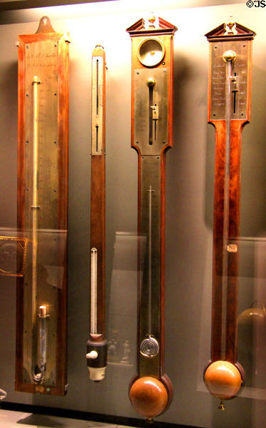 Barometers (18thC-19thC) at Arts et Metiers Museum. Paris, France.