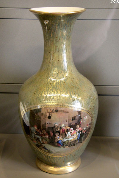 Porcelain vase (1851) by Pratt et Cie. (shown London Exposition 1851) at Arts et Metiers Museum. Paris, France.