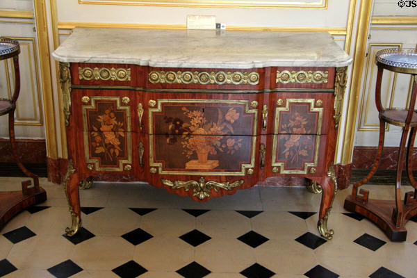 Baroque cabinet (c1770) by Roger Vandercruze-Lacroix (aka RVLC) at Cognacq-Jay Museum. Paris, France.