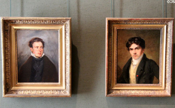 Portraits of Thales Fielding by Delacroix & Delacroix (c1825) by Thales Fielding at Eugene Delacroix Museum. Paris, France.