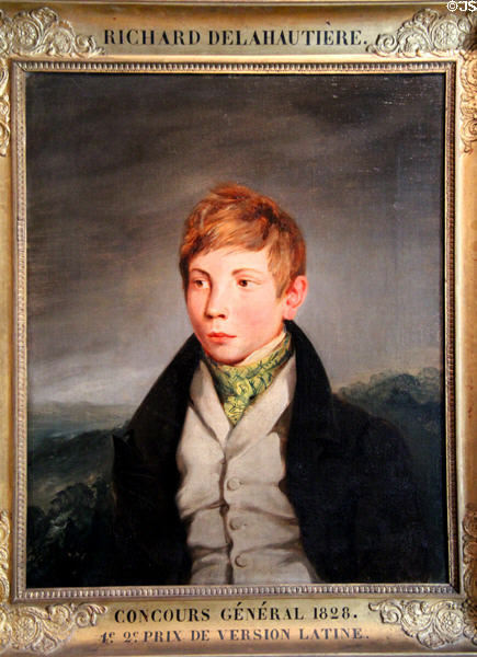 Portrait of Auguste Richard de la Hautière (1828) by Eugène Delacroix at Eugene Delacroix Museum. Paris, France.