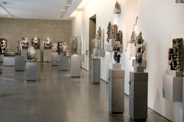 Gallery of Buddhist art at Guimet Museum. Paris, France.
