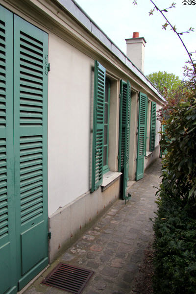 Garden level apartment where author Honoré de Balzac lived, now a museum. Paris, France.