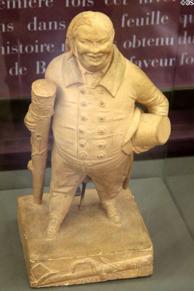 Honoré de Balzac plaster statue (1835) by Jean-Pierre Dantan (aka Dantan jeune) at Balzac House. Paris, France.