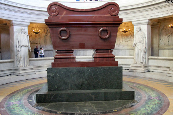 Tomb of Napoleon I at Les Invalides. Paris, France.