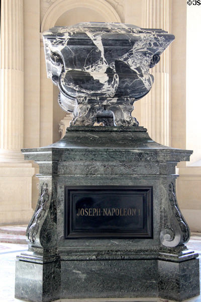 Tomb of Joseph Bonaparte (1768-1844) Napoleon's elder brother at Les Invalides. Paris, France.