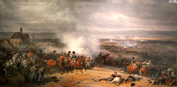 Combat of Laubressel on March 3, 1814 painting (c1830) by Jean-Charles Langlois at Les Invalides. Paris, France.
